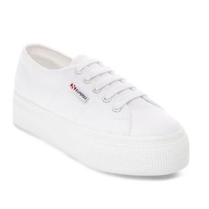 Superga 2790 Acotw White Platform Sneakers